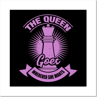 Chess Queen Player Girl Gift Posters and Art